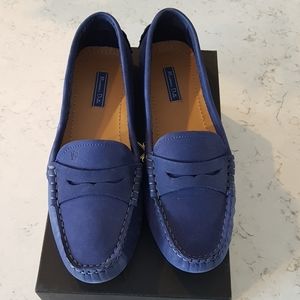 Blue suede Loafers